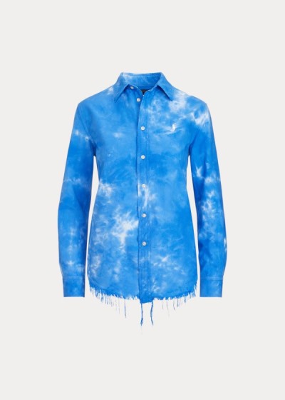 Polo Ralph Lauren Tie-Dye Oxford Skjorte Dame Danmark (CDENR6720)